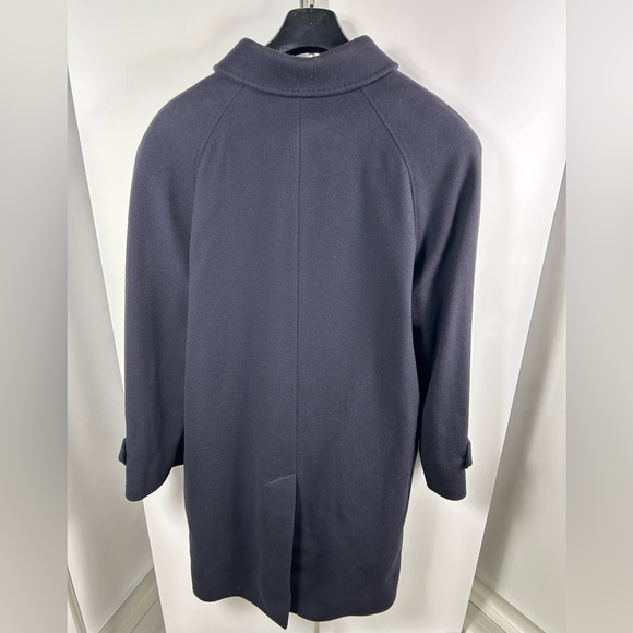 Mario Valente Uomo Collection 3/4L Navy Overcoat - Picture 2 of 5